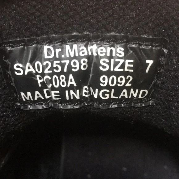 VTG Dr Martens England White/Navy Air Cushioned Chunky Bowling Casual Shoe 9W 8M - Picture 13 of 16